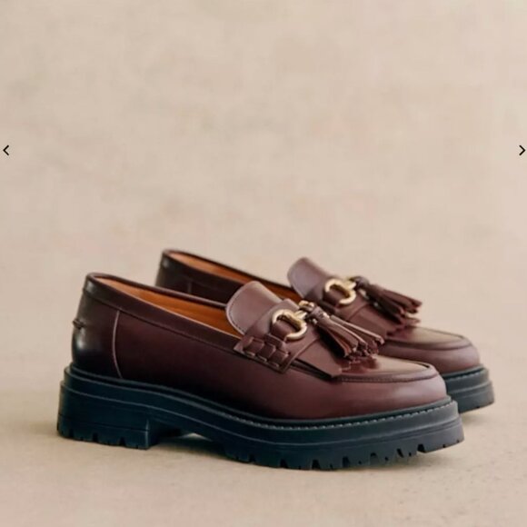 Sezane Amy Loafers in Iced Chocolate Size 9 - Picture 5 of 11